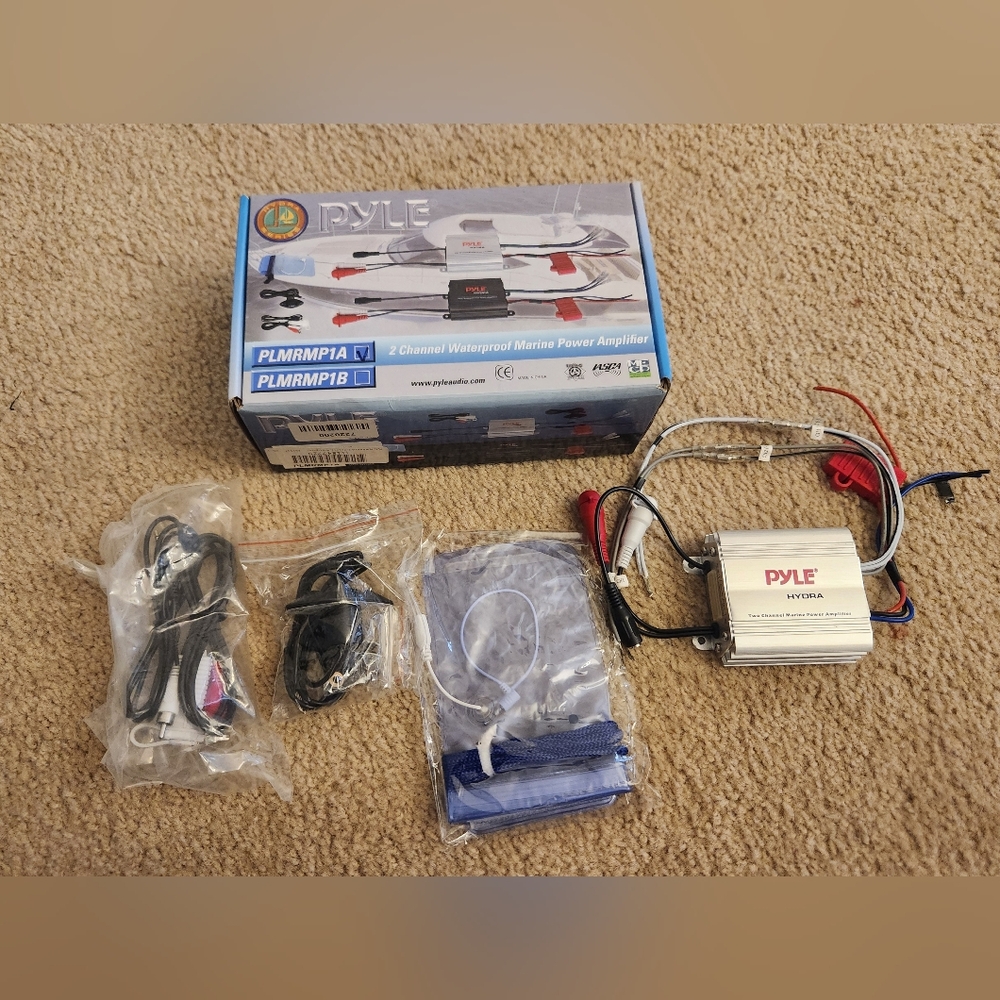 Pyle PLMRMP1A Marine‎ Hydra 2-Channel Waterproof Amplifier Micro Power Amp #JJ